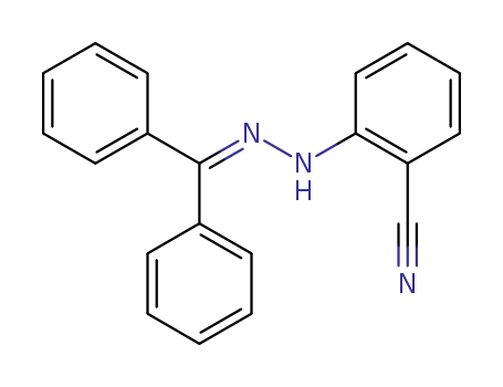 Molecular Structure of 1219024-53-9 (2-(2-(diphenylmethylene)hydrazinyl)benzonitrile)