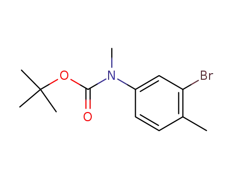 Molecular Structure of 877064-95-4 ((3-BroMo-4-Methyl-phenyl)-Methyl-carbaMic acid tert-butyl ester)