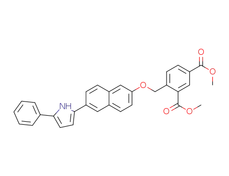 dimethyl 4-({[6-(5-phenyl-1H-pyrrol-2-yl)-2-naphthyl]oxy}methyl)isophthalate
