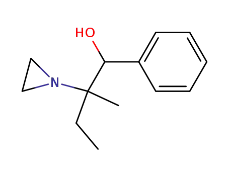 Molecular Structure of 1135-63-3 (2-aziridin-1-yl-2-methyl-1-phenyl-butan-1-ol)
