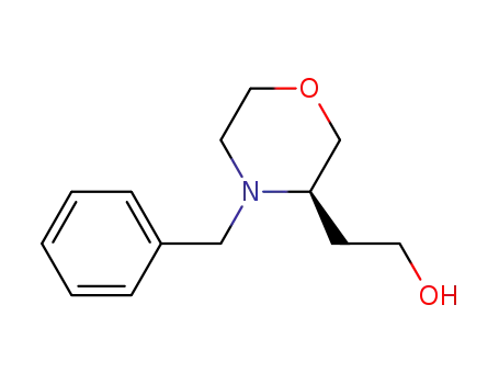 Molecular Structure of 917572-31-7 (2-(4-benzylmorpholin-3-yl)ethanol)