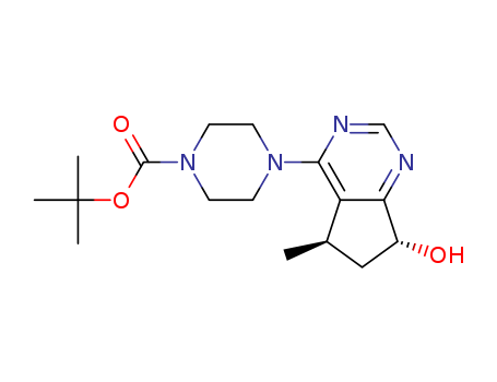 1-Piperazinecarboxylic acid, 4-[(5R,7R)-6,7-dihydro-7-hydroxy-5-methyl-5H-cyclopentapyrimidin-4-yl]-, 1,1-dimethylethyl ester