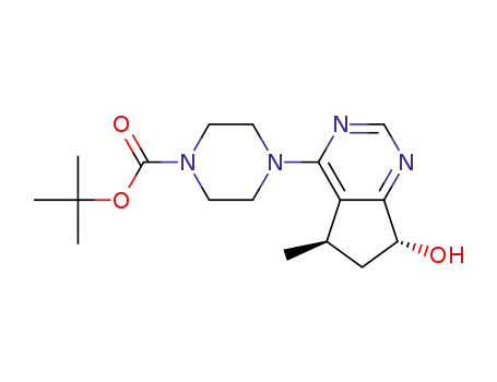 1-Piperazinecarboxylic acid, 4-[(5R,7R)-6,7-dihydro-7-hydroxy-5-methyl-5H-cyclopentapyrimidin-4-yl]-, 1,1-dimethylethyl ester