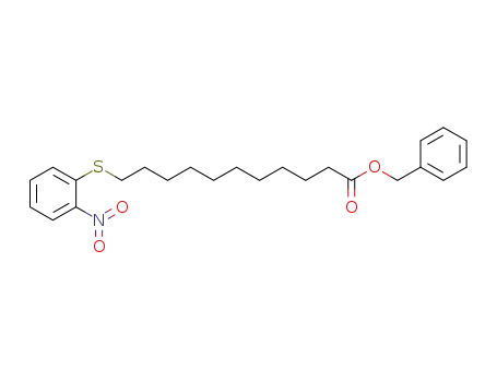 Molecular Structure of 1202041-14-2 (benzyl 11-(2-nitrophenylthio)undecanoate)