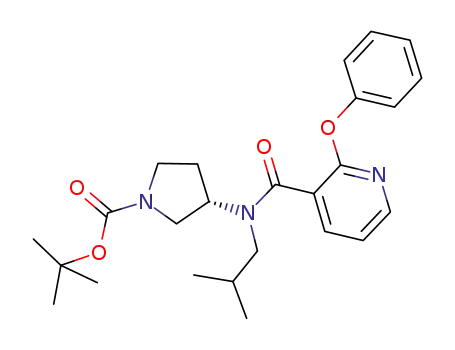 tert-butyl (3S)-3-{isobutyl[(2-phenoxypyridin-3-yl)carbonyl]amino}pyrrolidine-1-carboxylate