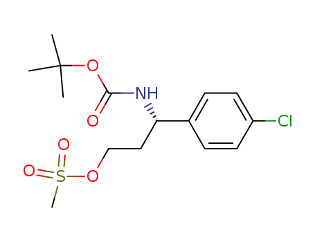 (S)-3-(tert-butoxycarbonylamino)-3-(4-chlorophenyl)propyl methanesulfonate
