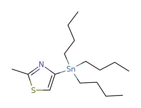 Molecular Structure of 653564-10-4 (2-METHYL-4-(TRIBUTYLSTANNYL)THIAZOLE)