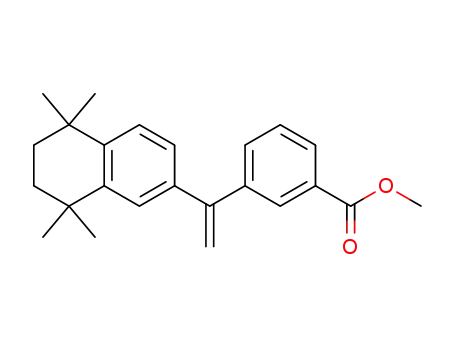 Molecular Structure of 208186-25-8 (methyl 3-[1-(5,5,8,8-tetramethyl-5,6,7,8-tetrahydro-2-naphthyl)vinyl]phenylcarboxylate)