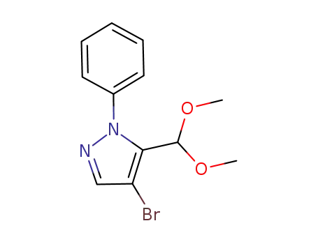 4-bromo-1-phenylpyrazole-5-carbaldehyde dimethyl acetal