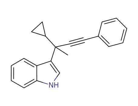 3-(2-cyclopropyl-4-phenylbut-3-yn-2-yl)-1H-indole