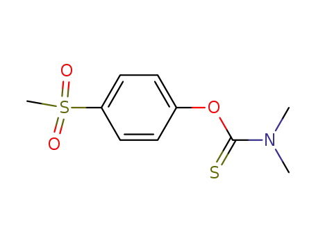 Molecular Structure of 91179-42-9 (O-4-methylsulfonylphenyl dimethylthiocarbamate)