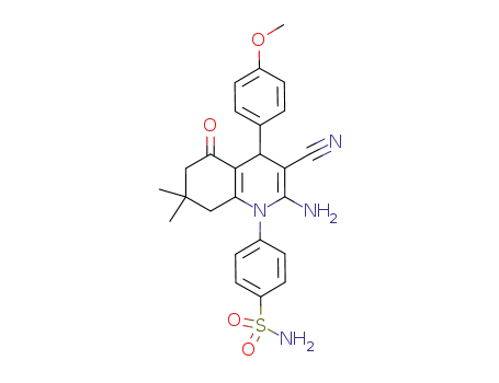 4-[2-amino-3-cyano-4-(4-methoxy-phenyl)-7,7-dimethyl-5-oxo-5,6,7,8-tetrahydro-4H-quinolin-1-yl]benzenesulfonamide