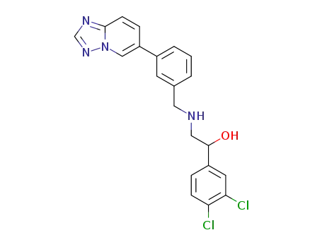 2-(3-([1,2,4]triazolo[1,5-a;]pyridin-6-yl)benzylamino)-1-(3,4-dichlorophenyl)ethanol