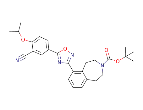 1,1-dimethylethyl 6-(5-{3-cyano-4-[(1-methylethyl)oxy] phenyl}-1,2,4-oxadiazol-3-yl)-1,2,4,5-tetrahydro-3H-3-benzazepine-3-carboxylate