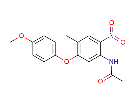 Acetamide, N-[5-(4-methoxyphenoxy)-4-methyl-2-nitrophenyl]-
