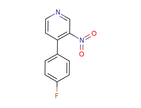 Molecular Structure of 170682-38-9 (3-NITRO-4-(4'-FLUOROPHENYL) PYRIDINE)