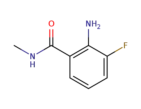 Molecular Structure of 1017789-26-2 (2-amino-3-fluoro-N-methyl-benzamide)