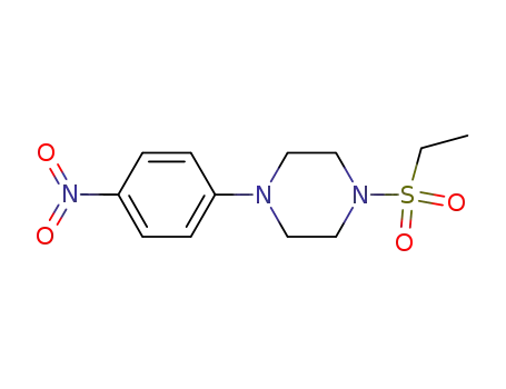 Molecular Structure of 544462-63-7 (1-(ethylsulfonyl)-4-{4-nitrophenyl}piperazine)