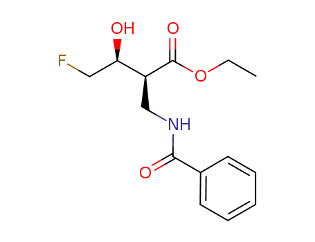 ethyl (2S,3S)-2-benzamidomethyl-4-fluoro-3-hydroxybutanoate