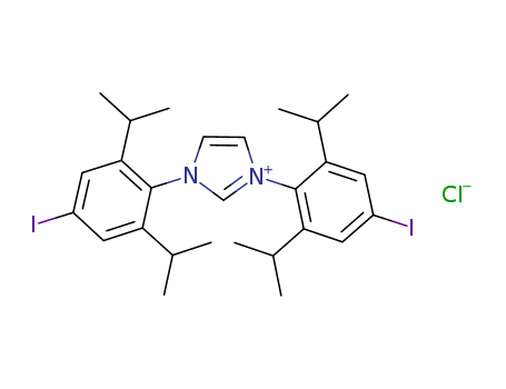 1H-?Imidazolium, 1,?3-?bis[4-?iodo-?2,?6-?bis(1-?methylethyl)?phenyl]?-?, chloride (1:1)