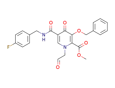 methyl 3-(benzyloxy)-5-((4-fluorobengzyl)carbamoyl)-4-oxo-1-(2-oxoethyl)-1,4-dihydropyridine-2-carboxylate