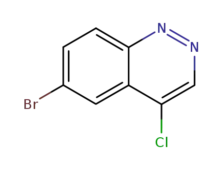 Molecular Structure of 68211-15-4 (6-bromo-4-chlorocinnoline)