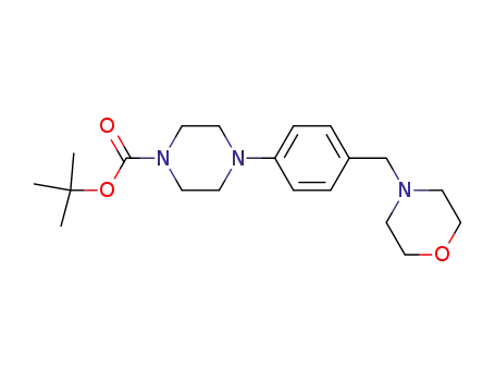 Molecular Structure of 1093190-65-8 (4-[4-(morpholine-4-ylmethyl)phenyl]piperazine-1-carboxylic acid tert-butyl ester)