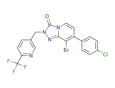 1,2,4-Triazolo[4,3-a]pyridin-3(2H)-one,
8-bromo-7-(4-chlorophenyl)-2-[[6-(trifluoromethyl)-3-pyridinyl]methyl]-