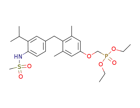 diethyl [4-(3'-iso-propyl-4'-methanesulfonylaminobenzyl)-3,5-dimethylphenoxy]methylphosphonate