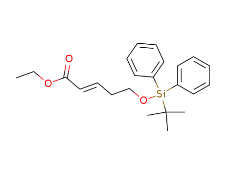 2-Pentenoic acid, 5-[[(1,1-dimethylethyl)diphenylsilyl]oxy]-, ethyl ester,
(2E)-