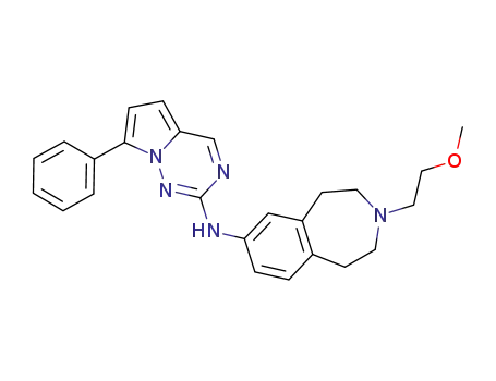 [3-(2-methoxy-ethyl)-2,3,4,5-tetrahydro-1H-benzo[d]azepin-7-yl]-(7-phenyl-pyrrolo[2,1-f][1,2,4]triazin-2-yl)-amine