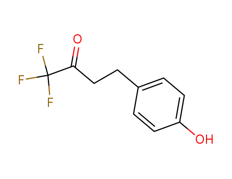 Molecular Structure of 117896-99-8 (1,1,1-trifluoro-4-(4-hydroxyphenyl)butan-2-one)