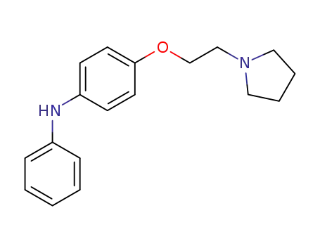 Molecular Structure of 60709-31-1 (N-phenyl-4-(2-(pyrrolidin-1-yl)ethoxy)aniline)