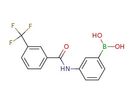 Molecular Structure of 276669-80-8 (3-(3-trifluoromethyl-benzoylamino)-benzeneboronic acid)