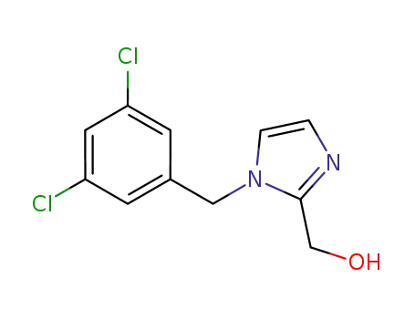 Molecular Structure of 912342-69-9 (1H-Imidazole-2-methanol, 1-[(3,5-dichlorophenyl)methyl]-)