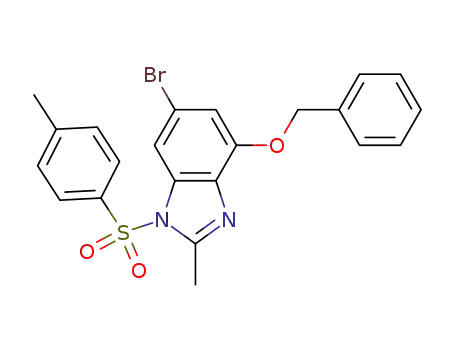6-bromo-2-methyl-1-[(4-methylphenyl)sulfonyl]-4-[(phenylmethyl)oxy]-1H-benzimidazole