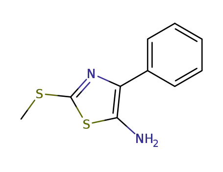 5-Thiazolamine, 2-(methylthio)-4-phenyl-