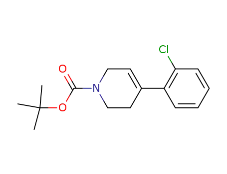 Molecular Structure of 864830-05-7 (tert-butyl 4-(2-chlorophenyl)-5,6-dihydropyridine-1(2H)-carboxylate)