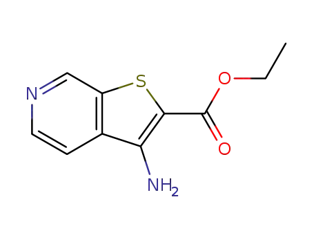 Molecular Structure of 78790-83-7 (Ethyl 3-aminothieno[2,3-c]pyridine-2-carboxylate)