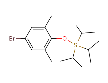 Molecular Structure of 852950-12-0 ((4-bromo-2,6-dimethylphenoxy)triisopropylsilane)