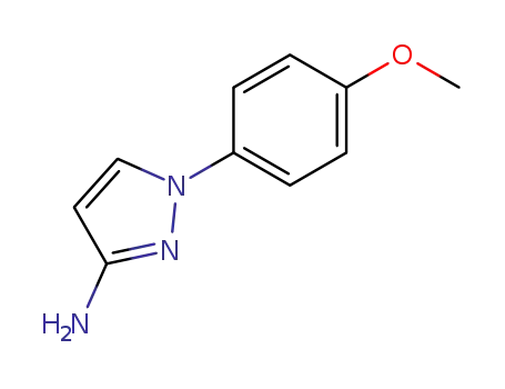 Molecular Structure of 76091-01-5 (1-(4-METHOXY-PHENYL)-1H-PYRAZOL-3-YLAMINE)