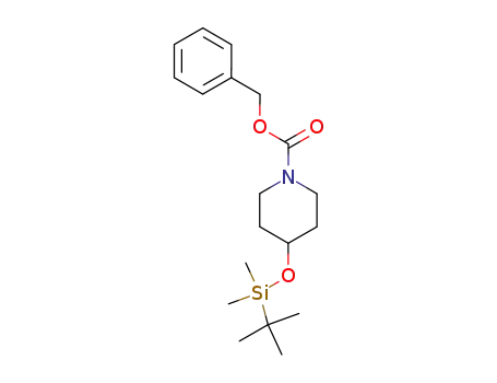 1-Piperidinecarboxylic acid, 4-[[(1,1-dimethylethyl)dimethylsilyl]oxy]-,
phenylmethyl ester