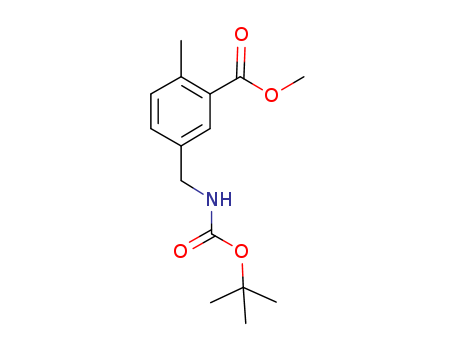 5-[[[(1,1-dimethylethoxy)carbonyl]amino]methyl]-2-methyl-Benzoic acid methyl ester
