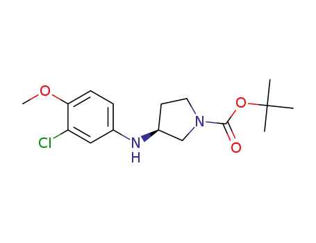 (S)-3-(3-chloro-4-methoxyphenylamino)pyrrolidine-1-carboxylic acid tert-butyl ester