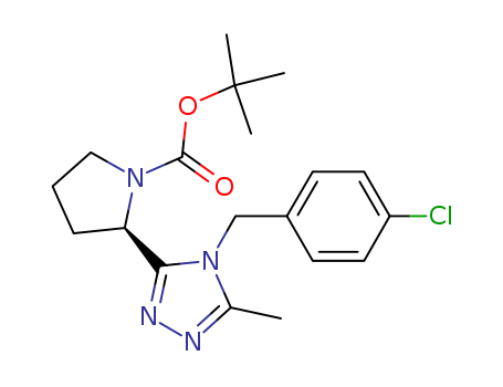 (R)-tert-Butyl 2-(4-(4-chlorobenzyl)-5-methyl-4H-1,2,4-triazol-3-yl)pyrrolidine-1-carboxylate
