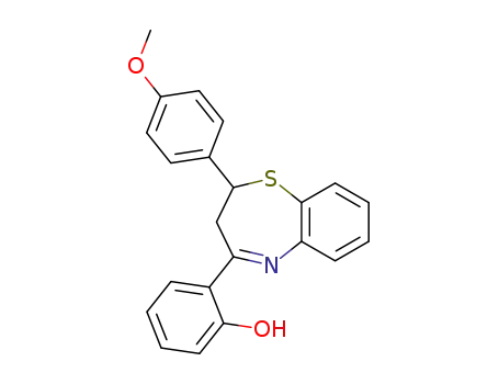 Molecular Structure of 121405-70-7 (2-[2-(4-methoxyphenyl)-2,3-dihydro-1,5-benzothiazepin-4-yl]phenol)