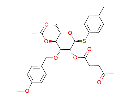 p-tolyl 4-O-acetyl-3-O-(p-methoxybenzyl)-2-O-levulinoyl-1-thio-α-L-rhamnopyranoside