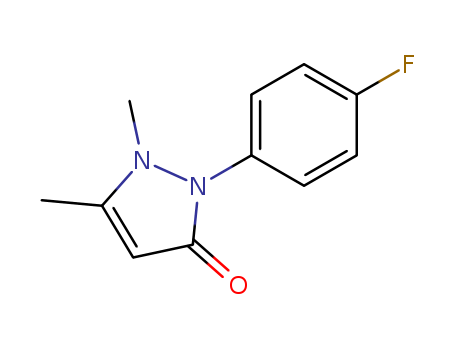 3H-Pyrazol-3-one,2-(4-fluorophenyl)-1,2-dihydro-1,5-dimethyl- cas  5400-60-2