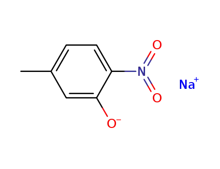 Molecular Structure of 911217-17-9 (Phenol, 5-methyl-2-nitro-, sodium salt)