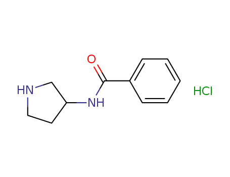 Molecular Structure of 64724-94-3 (Benzamide, N-3-pyrrolidinyl-, monohydrochloride)